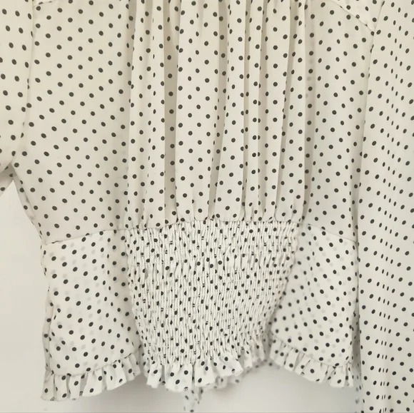 Free People Women's Polka Dot Blouse - Picture 7 of 14